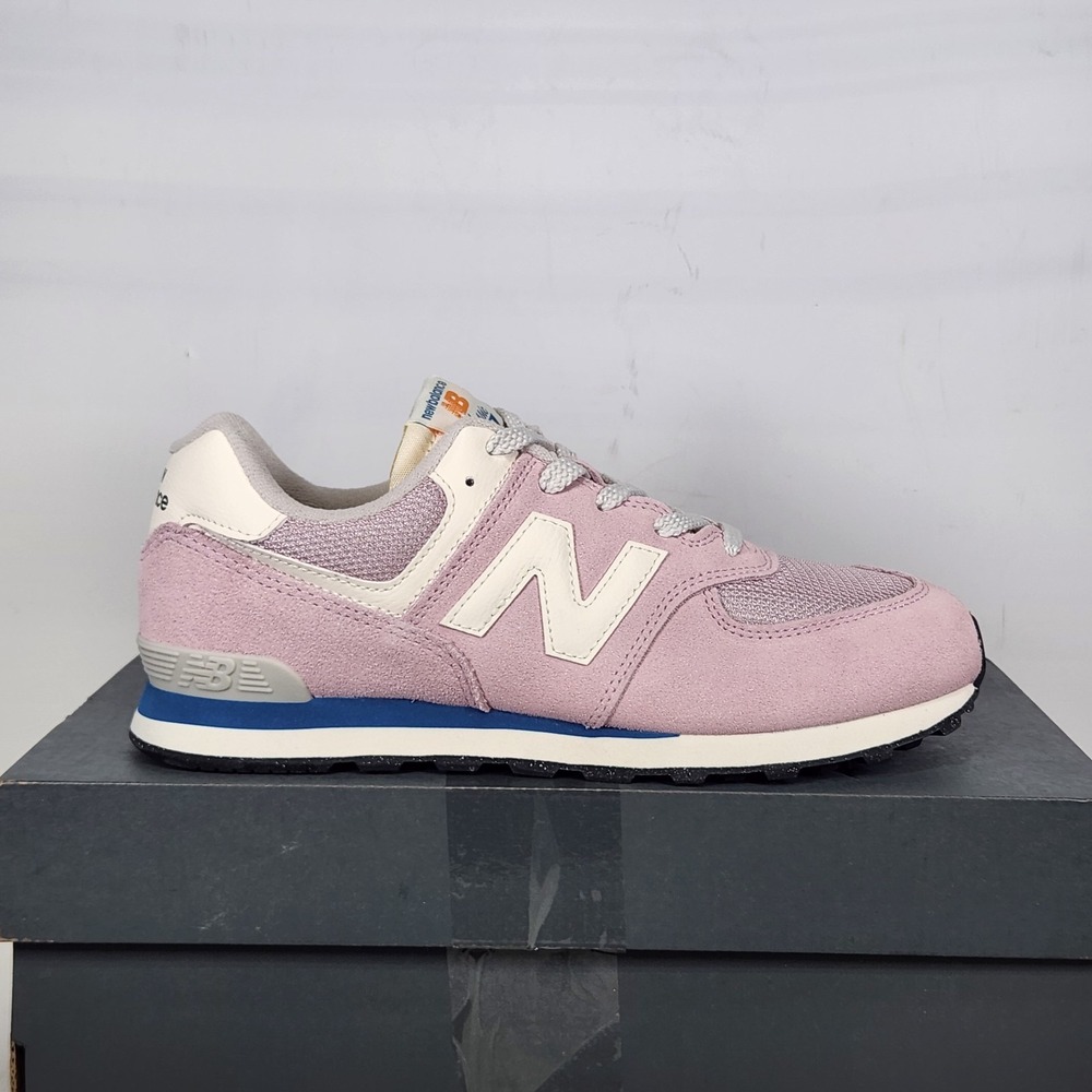 New Balance 574 Sneakers Kids Size 5 Pink Blue Classic Athletic Shoes GC574VPK
